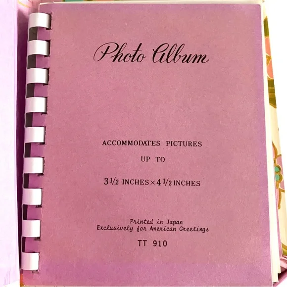 Vintage 1960’s mod floral photo album NWT deadstock NIB - Picture 4 of 7